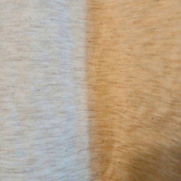Nwt Scoop neck T-shirt Top womens L Cream Oatmeal Heathered Long sleeve terry - Picture 5 of 10